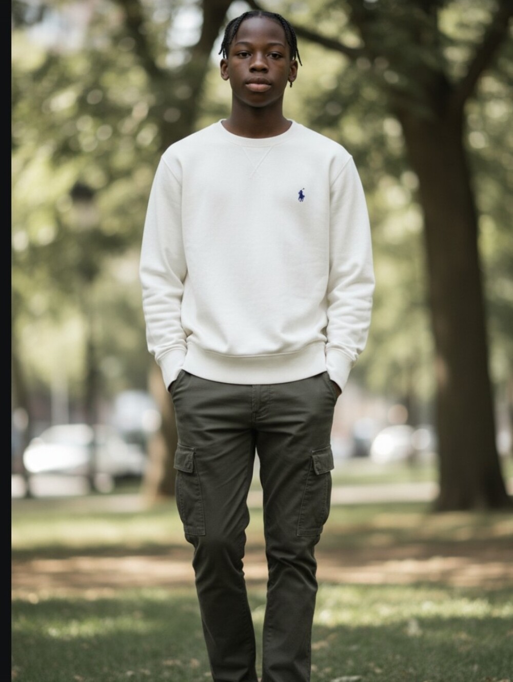 Polo Ralph Lauren Boys Crewneck Sweatshirt with Navy Pony
